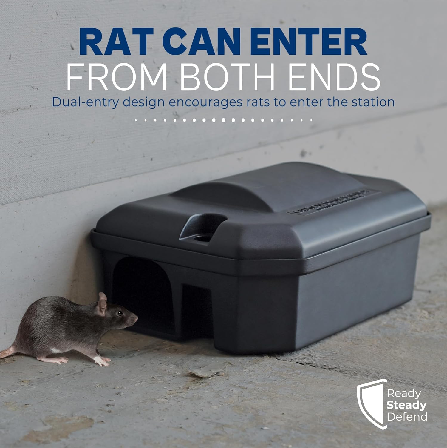 Rodent Bait Box Wax Block Rat Poison Kit (2 Boxes 500g Blocks)