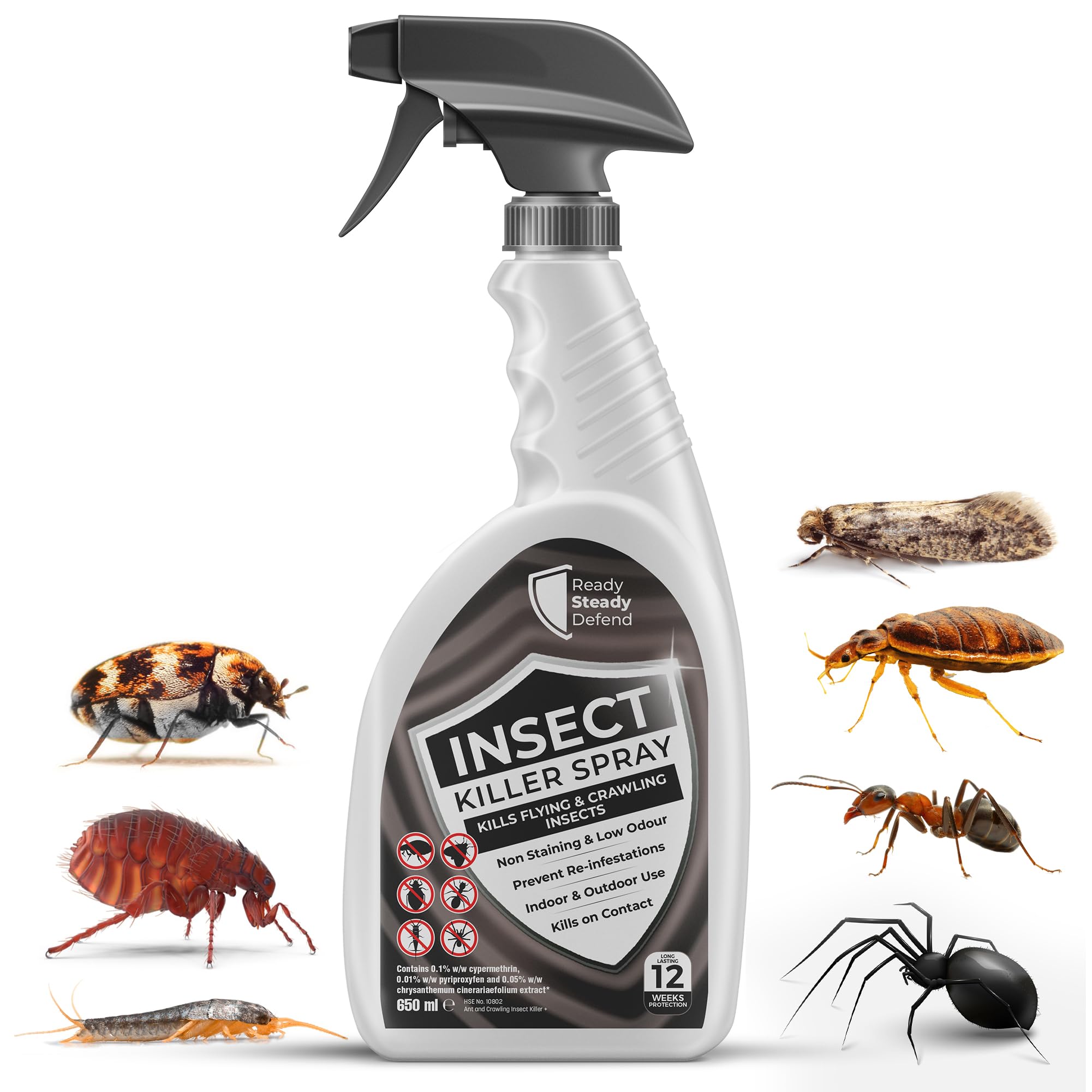 White Insect Spray Insect Killer Spray - 650ML