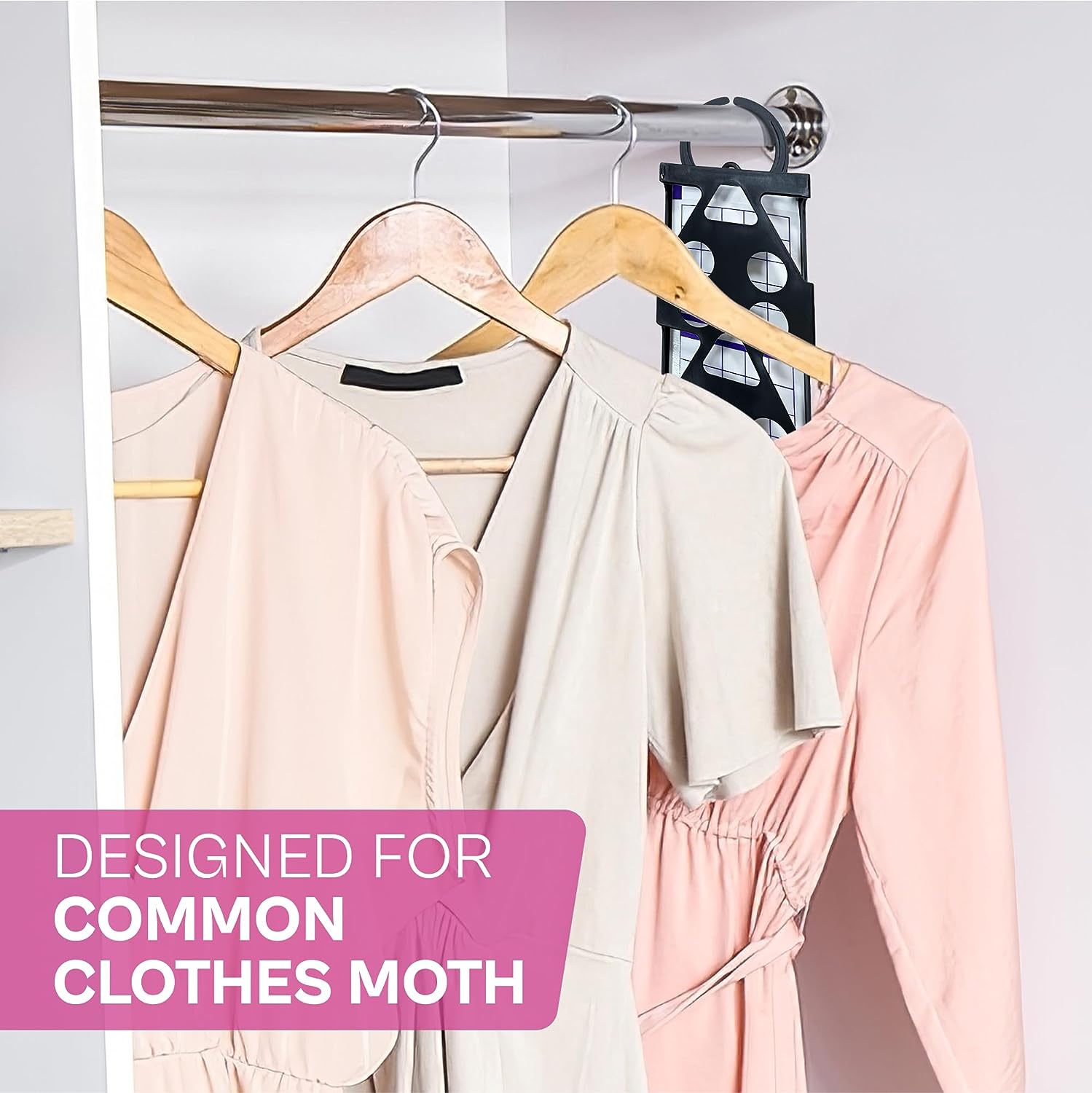 Clothes Moth Pheromone Traps (5 Hangers & 5 Traps)