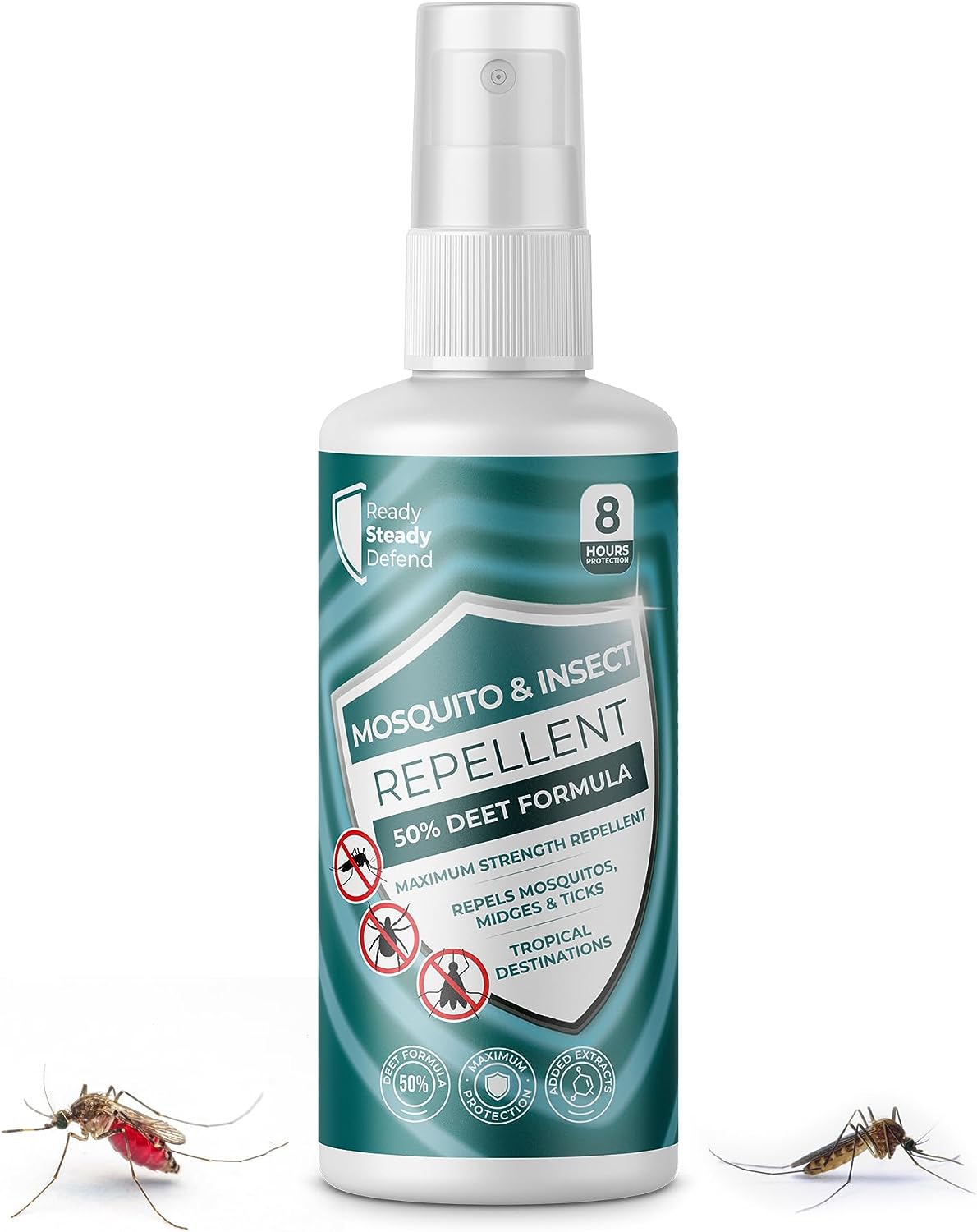 White Insect Spray Mosquito & Insect Repellent Spray 50% DEET - 100ML