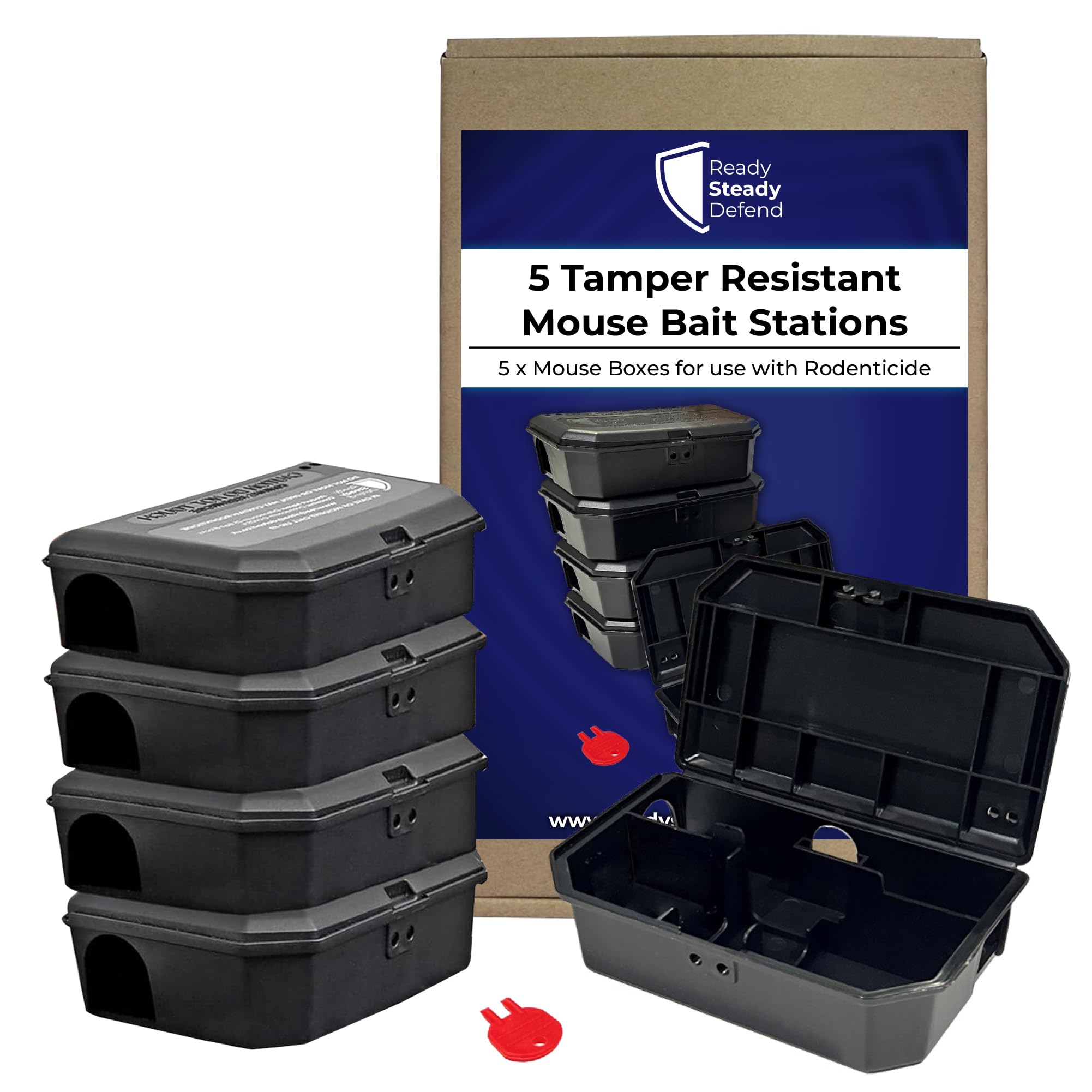 Empty Mouse Boxes - Pack of 5
