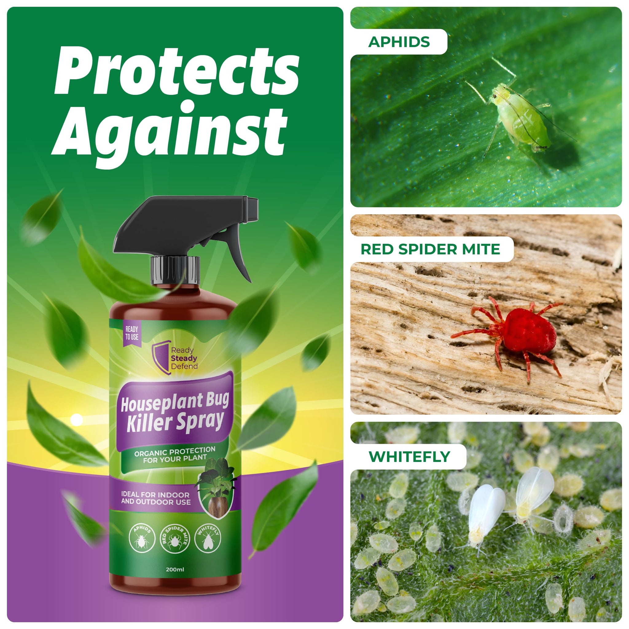 indoor plant insect spray House Plant Bug Killer Spray 200ml