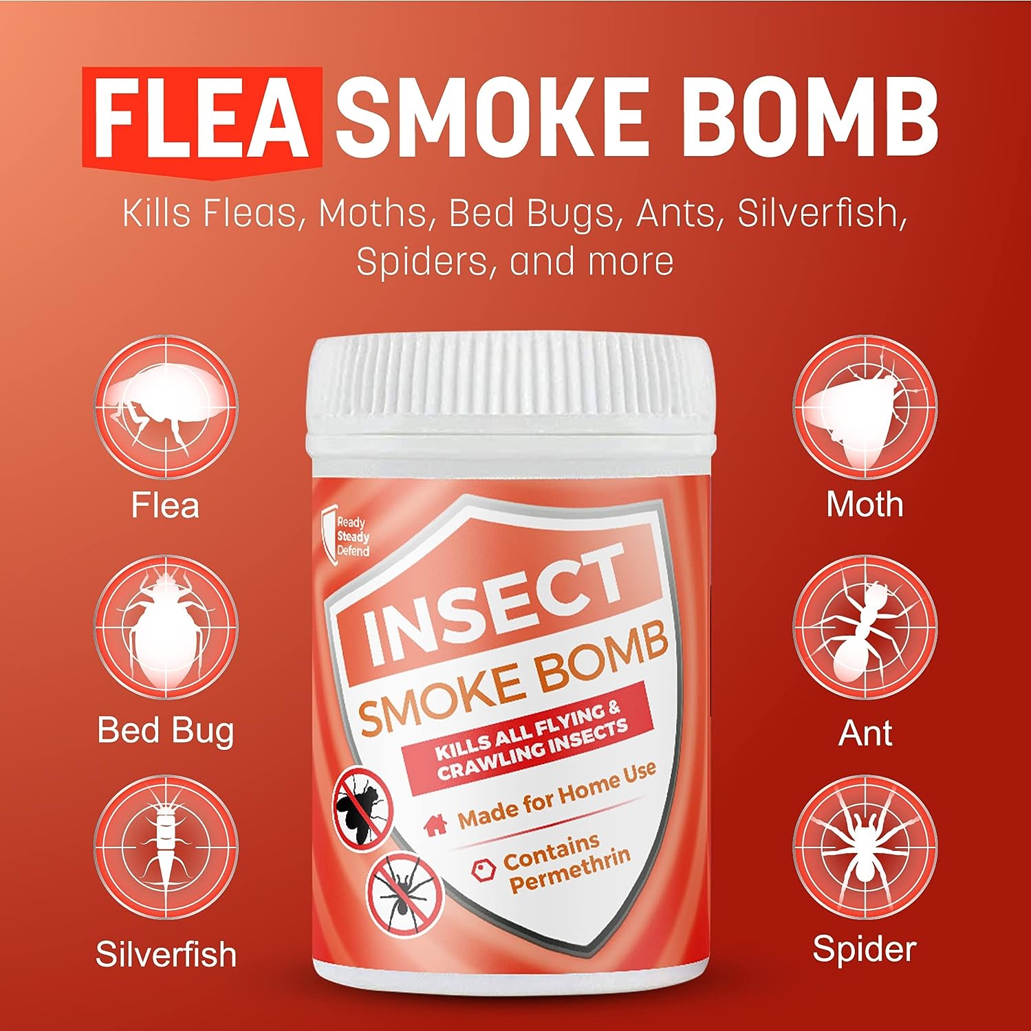 Flying & Crawling Insects Smoke Bomb (Pack of 4)