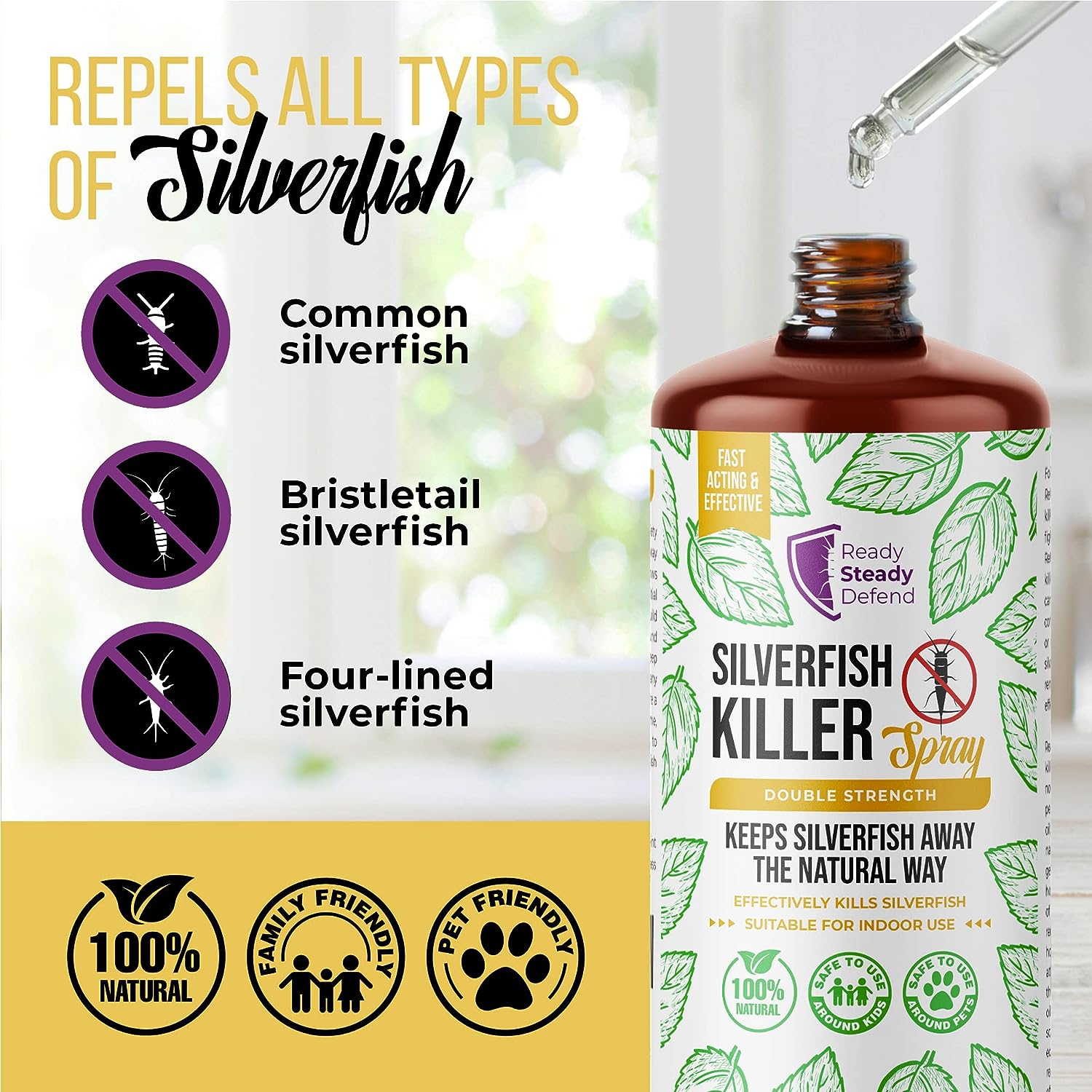 Natural Silverfish Killer Spray (200ml)