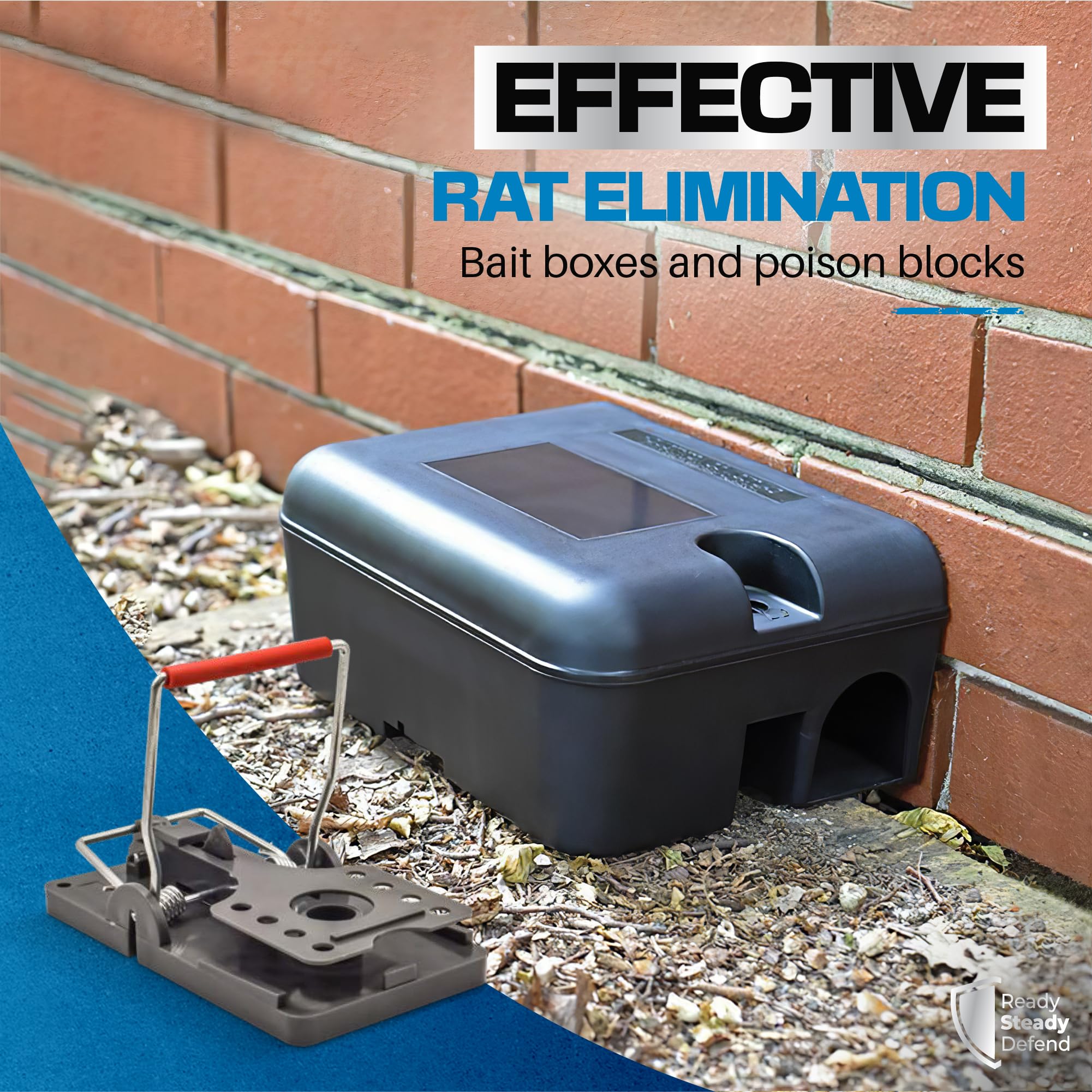 2 Rat Boxes & 2 Traps Kit