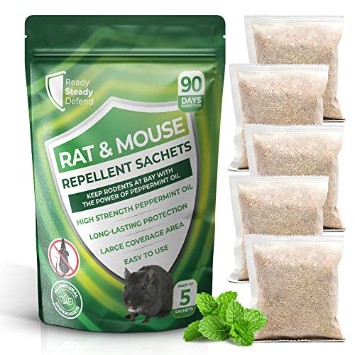 Natural Rat & Mouse Repellent Sachets (Pack of 5)