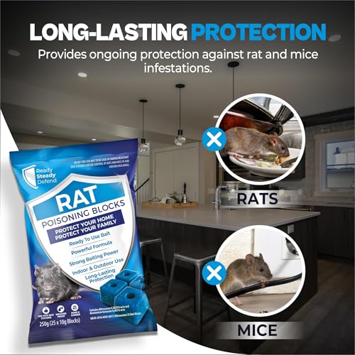 Rat & Mouse Poisoning Block Bait (250g)