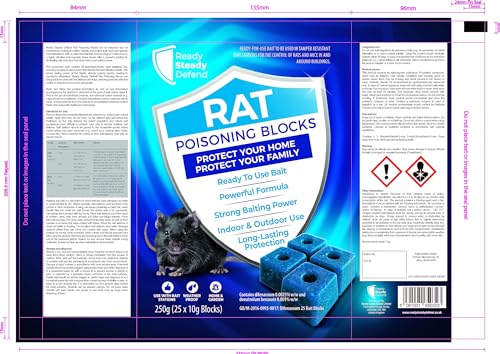 Rat & Mouse Poisoning Block Bait (250g)