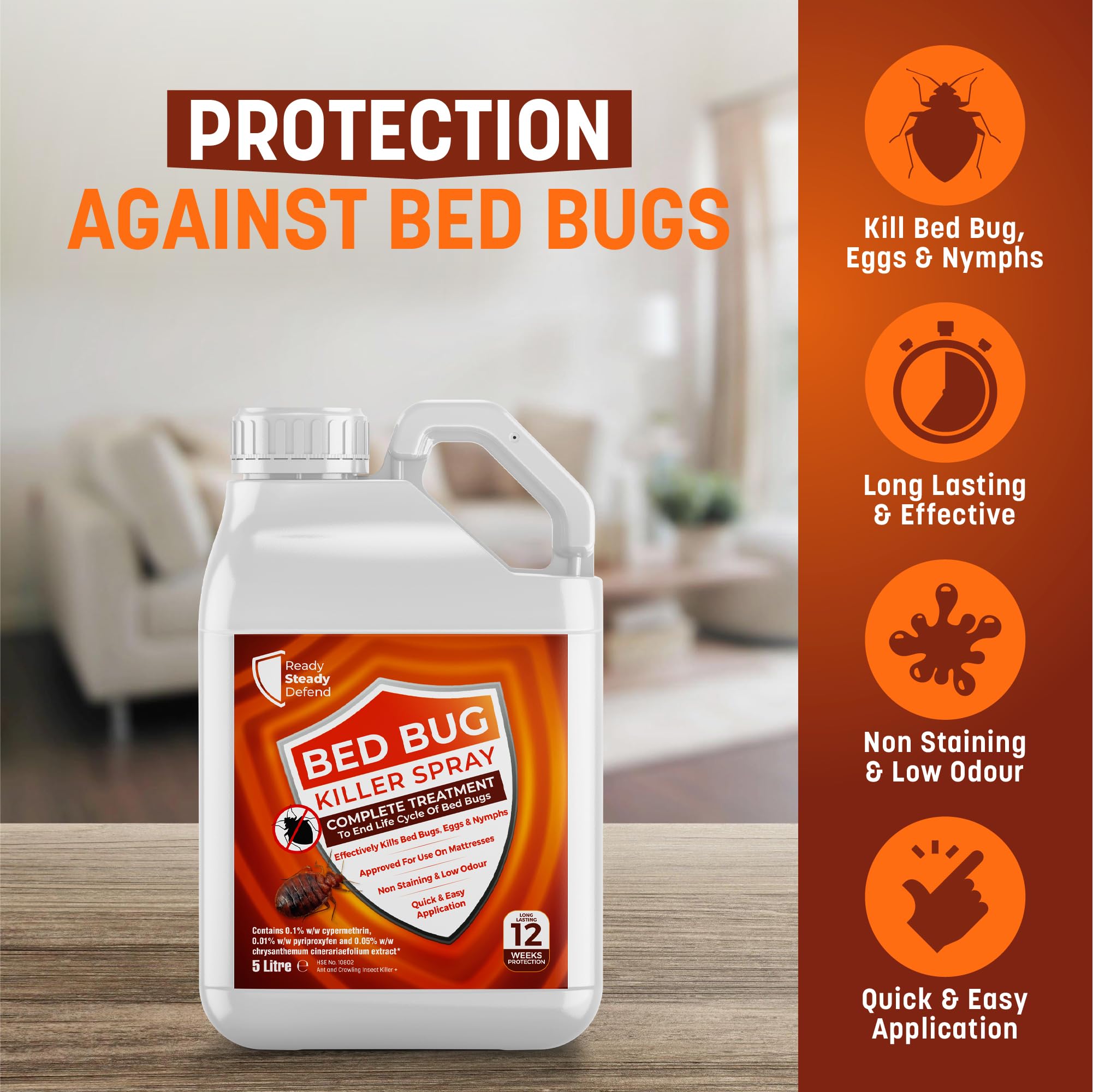 Bed Bug Killer Spray (5 Litre)