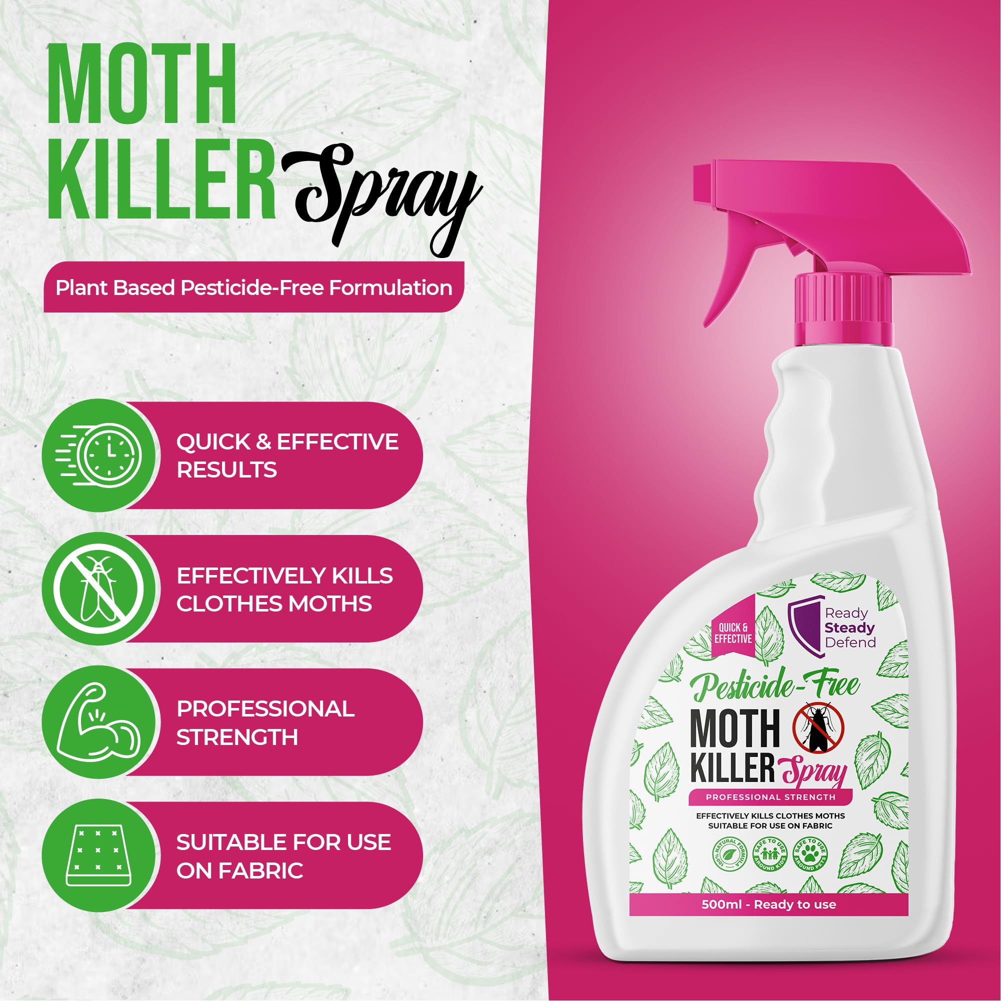 Natural Formula Moth Killer Spray (500ml)